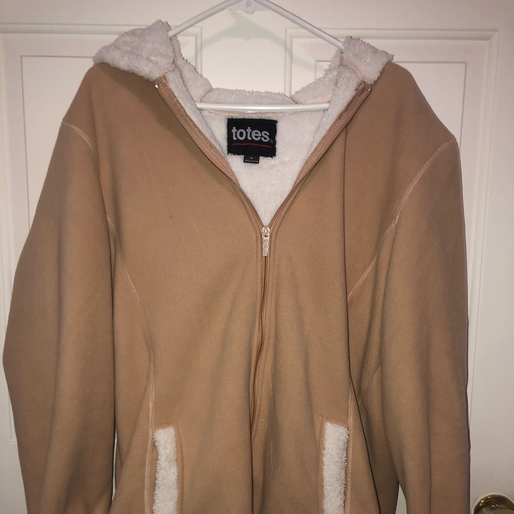 Totes Tan Zip Up Jacket!